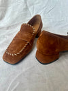 Piazza Grande - Chestnut Suede Stitched Loafer