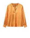 Mos Mosh - Enfa Satin Blouse Blazing Orange