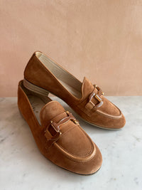 WAVE - 28445 Suede Tobacco Tan Loafer