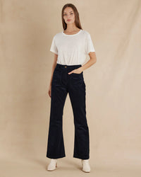 Amelius - Flavie Corduroy Flared Pant Navy