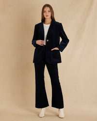 Amelius - Flavie Corduroy Flared Pant Navy