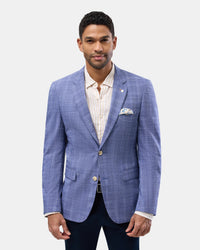 Brooksfield - Subtle Blue Check Blazer