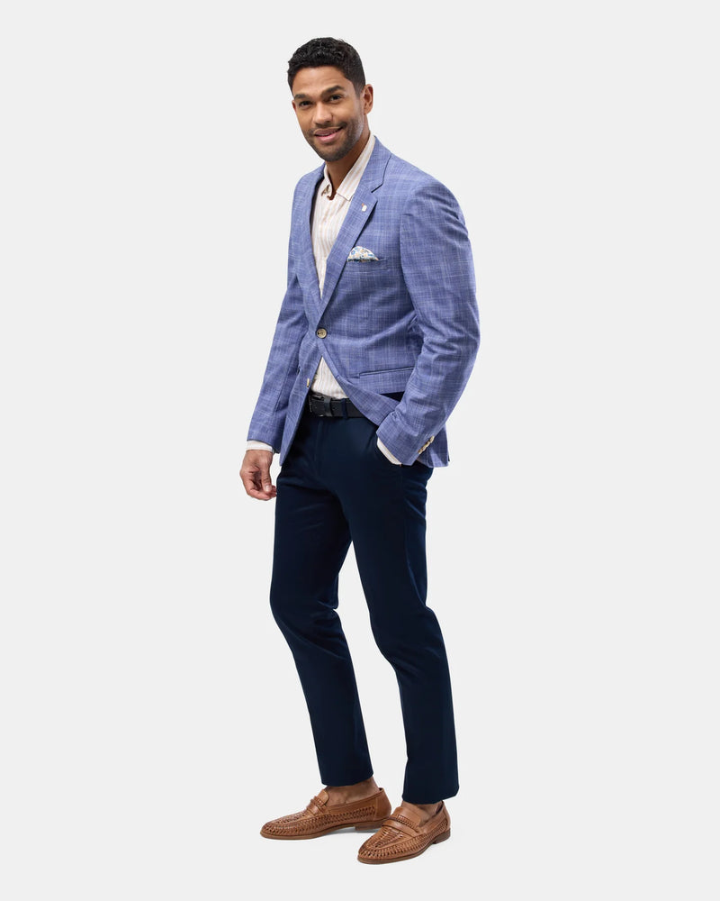 Brooksfield - Subtle Blue Check Blazer