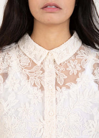 Coster Copenhagen - Shirt with Lace Cream