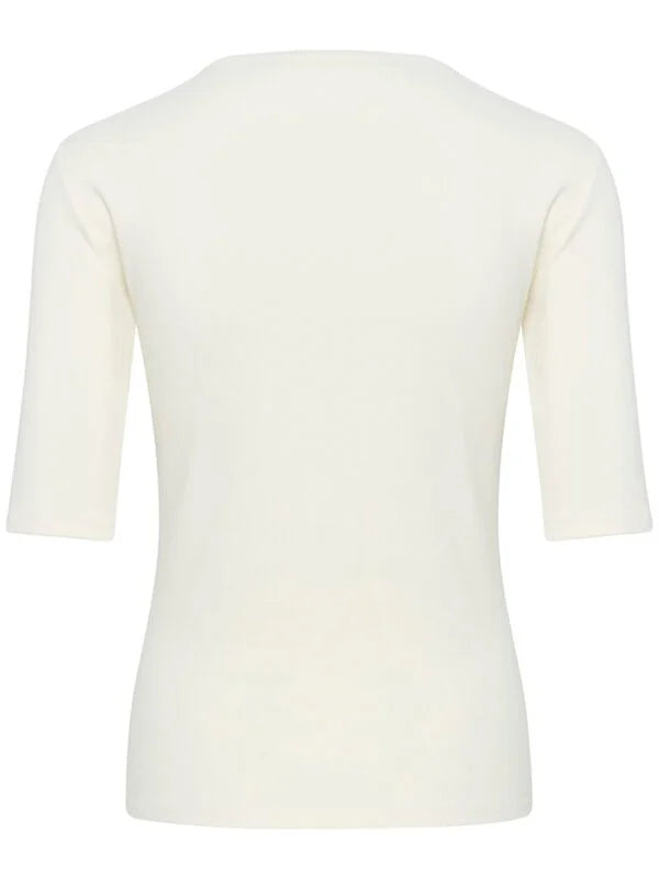 Gestuz - Drew Half Sleeve Logo Top Birch