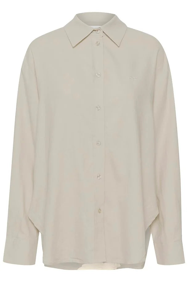 Gestuz - Liza Linen Shirt Ancient Scroll