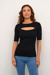 Kaffe - Amalie Knit Pullover Top Black