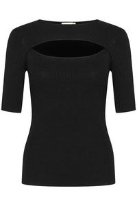 Kaffe - Amalie Knit Pullover Top Black