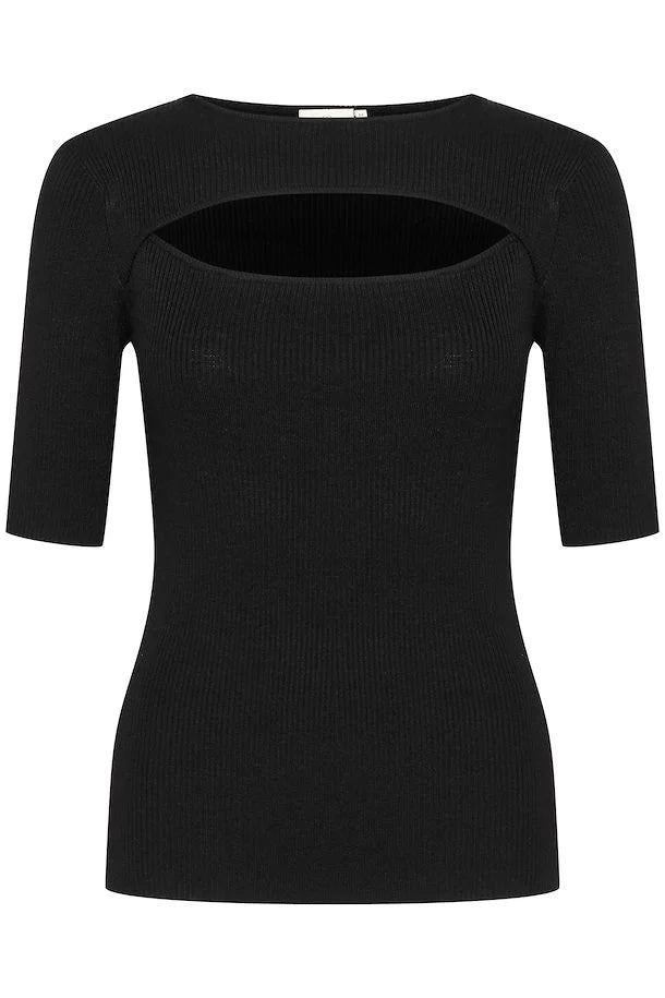 Kaffe - Amalie Knit Pullover Top Black