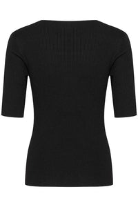 Kaffe - Amalie Knit Pullover Top Black