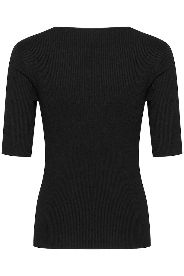 Kaffe - Amalie Knit Pullover Top Black