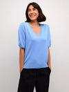 Kaffe - Lizza V-neck Pullover Vista Blue