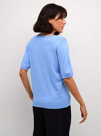 Kaffe - Lizza V-neck Pullover Vista Blue