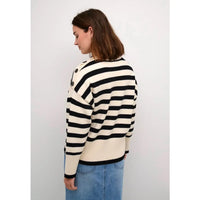 Kaffe - Marie Knit Pullover Antique White/Black