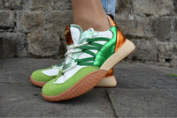 MJUS - Metallic Sneaker Green/White/Orange