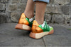 MJUS - Metallic Sneaker Green/White/Orange