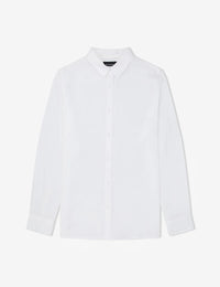 MR SIMPLE - Linen Long Sleeve Shirt White