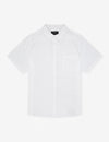 MR SIMPLE - Linen Short Sleeve Shirt  White