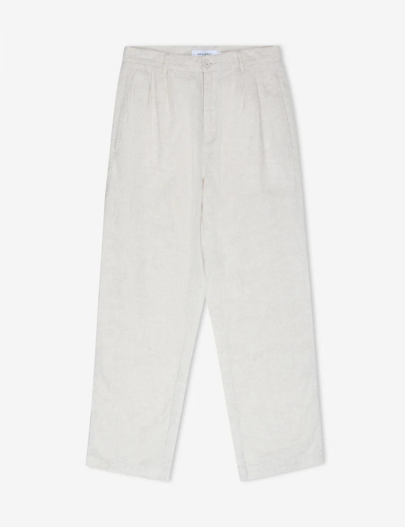 MR SIMPLE - Brooklyn Linen Pant Natural