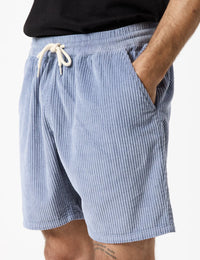 Mr Simple - Burbank Cord Short Mauve/ Light Blue