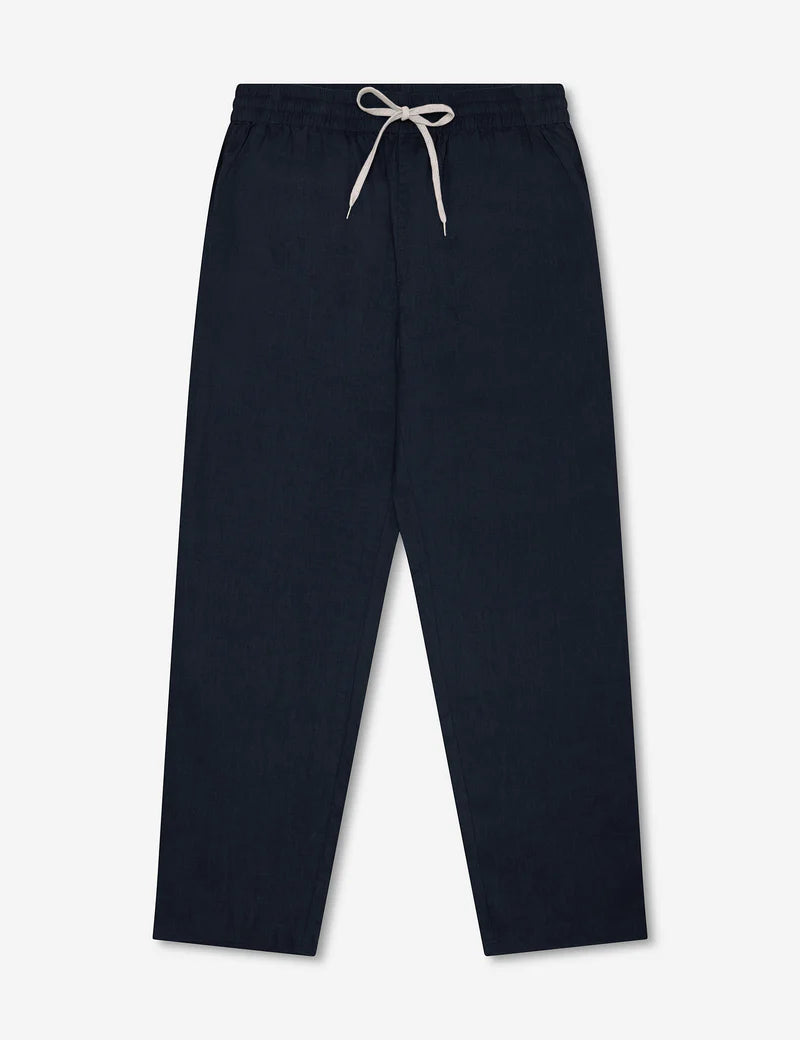 MR SIMPLE - Burbank Linen Pant Navy