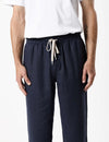 MR SIMPLE - Burbank Linen Pant Navy