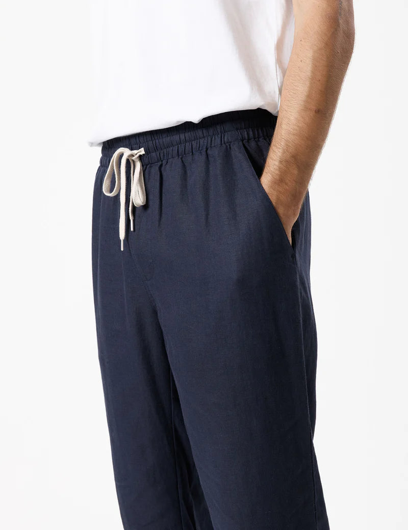 MR SIMPLE - Brooklyn Linen Pant Navy