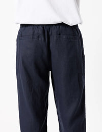 MR SIMPLE - Burbank Linen Pant Navy