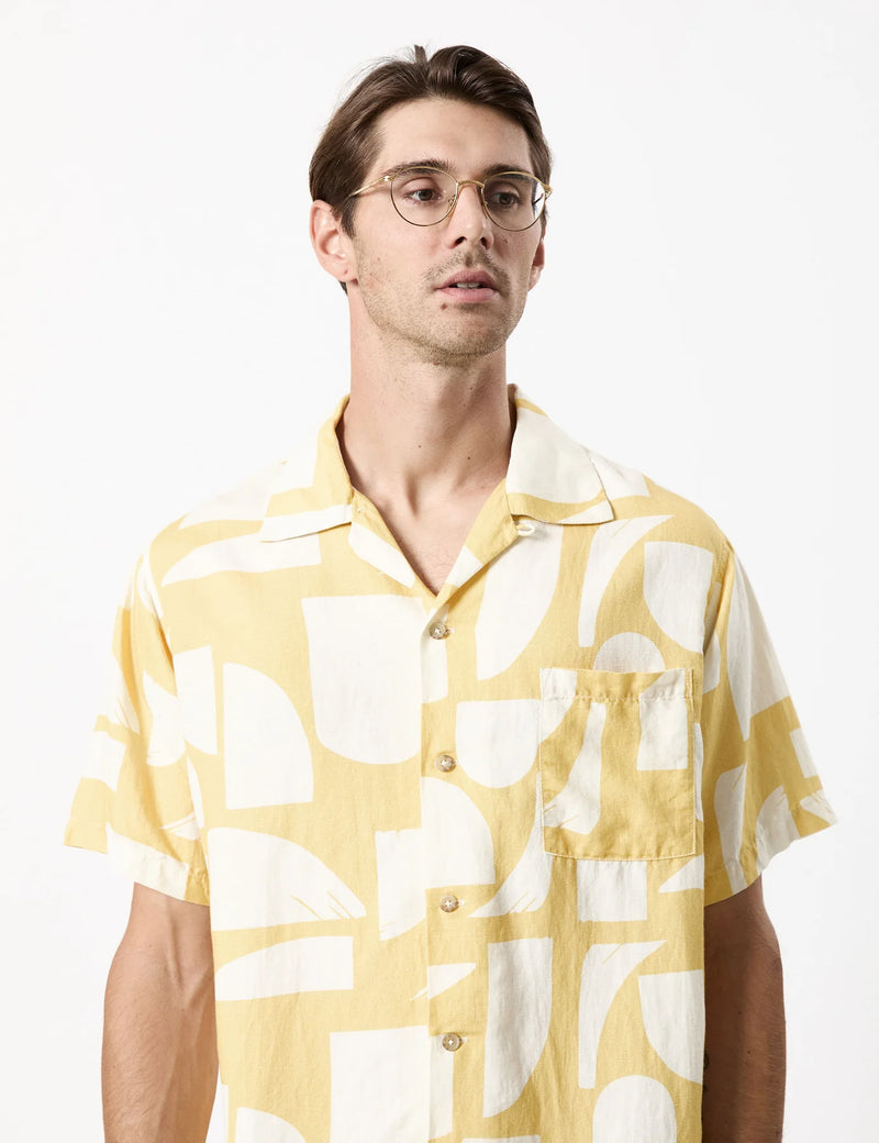 MR SIMPLE - Cuban Short Sleeve Shirt Sunburst