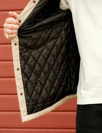 Mr Simple - Quilted Cord Jacket Stone