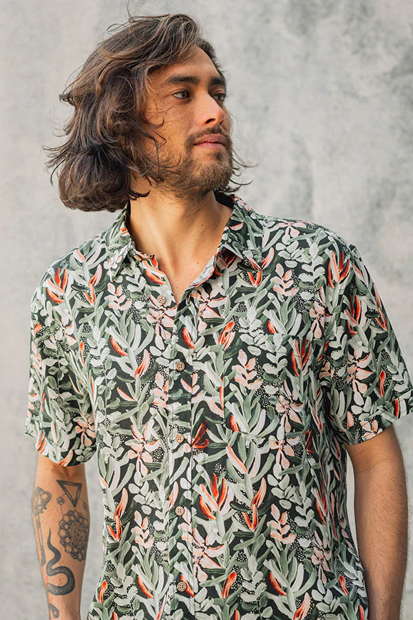 Peggy and Finn - Protea Green SS Shirt