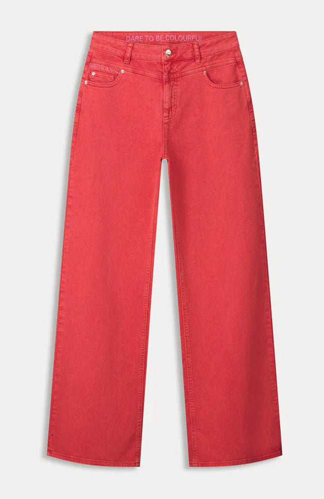 POM Amsterdam - Wide Leg Jeans Baked Red