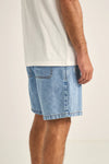 Rhythm - Subtle Distress Short Denim Blue