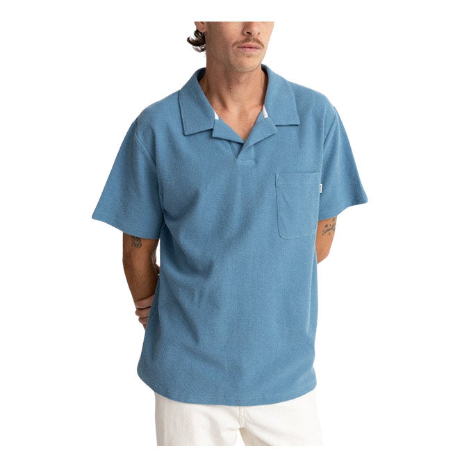 Rhythm - Vintage Terry Polo Slate Blue