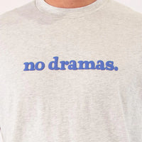 Skwosh Club - No Dramas Tee Snow Marle