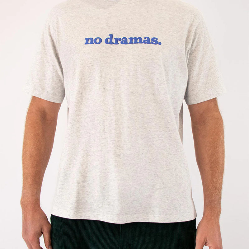 Skwosh Club - No Dramas Tee Snow Marle