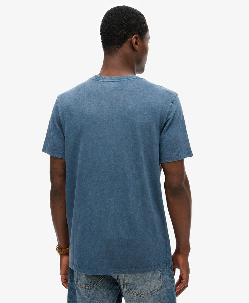 Superdry- Crew Neck Slub SS T-Shirt Dry Slate Blue