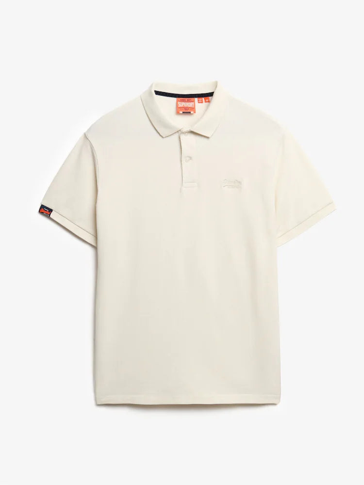 Superdry - Chalk White Vintage Destroy Polo Shirt