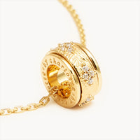 By Charlotte - Breathe Spinning Meditation Necklace Gold Vermeil