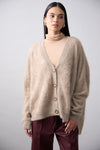 Mia Fratino - Mae Cardigan Biscuit Brushed Cashmere