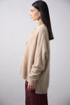 Mia Fratino - Mae Cardigan Biscuit Brushed Cashmere