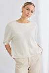 Mia Fratino - Erika Tee Polar White Brushed Cashmere