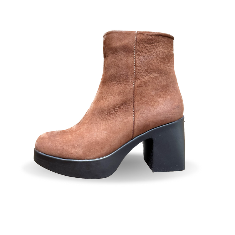 Sempre Di - Platform Tan Suede