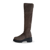 UNISA Faux Suede Over Knee Boot Taupe